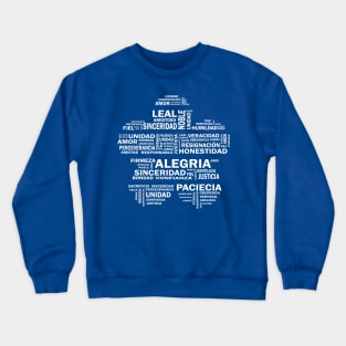 Word cloud Español - Virtues Crewneck Sweatshirt